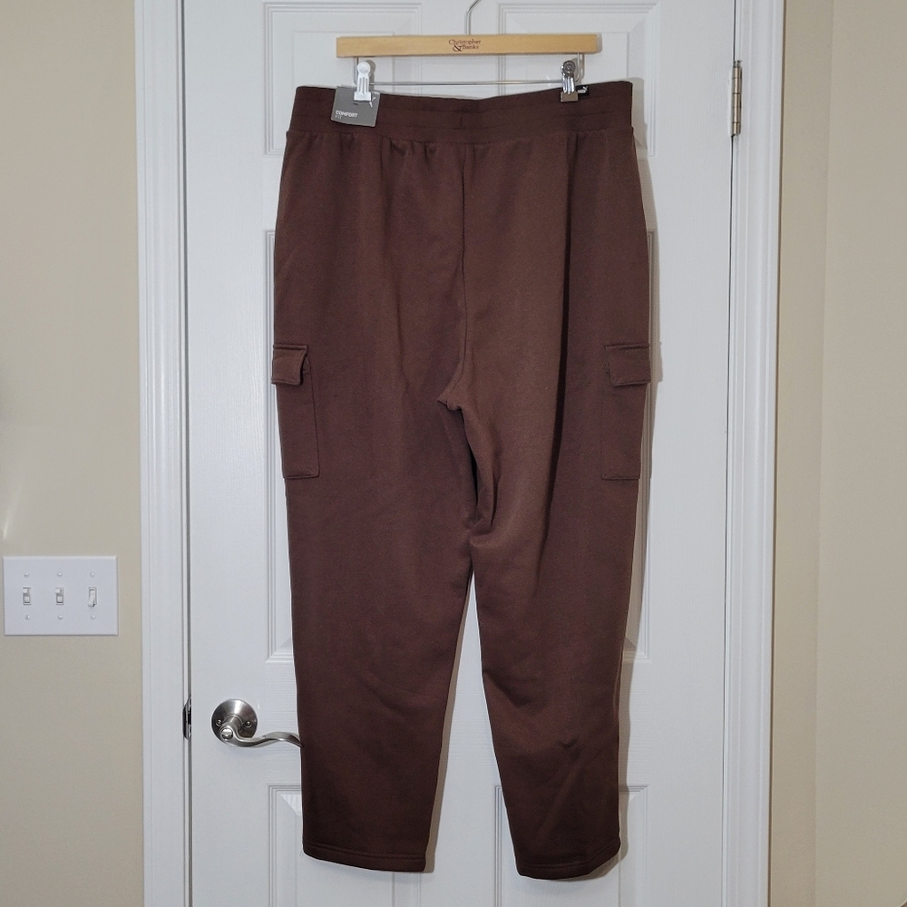 NWT PUMA Warm Brown Mid Rise Straight Active Cargo Pant Size XXL - Picture 5 of 8